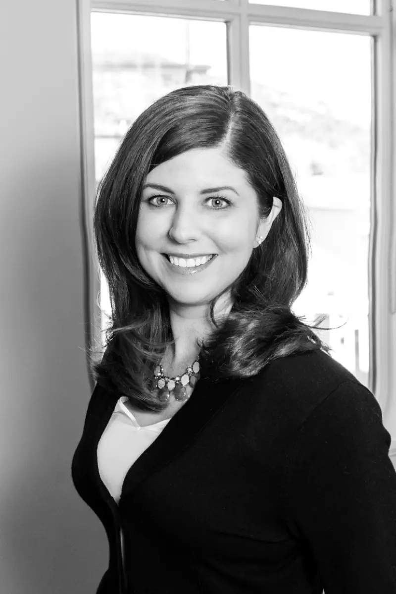 Sarah Vonnahme, VP of Consulting Services and Principal Consultant at Cura HR, professional black-and-white headshot representing strategic HR leadership and consulting expertise.