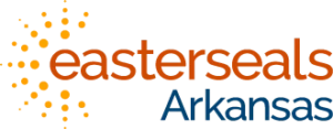 Easterseals Arkansas logo featuring the organization’s name and modern sunburst symbol, representing its mission to empower individuals with disabilities and promote inclusion and independence.